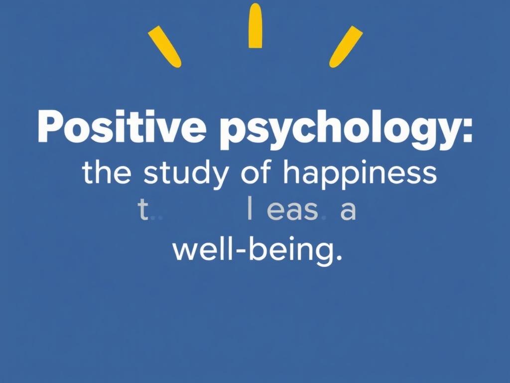Позитивная психология: изучение счастья и благополучия.