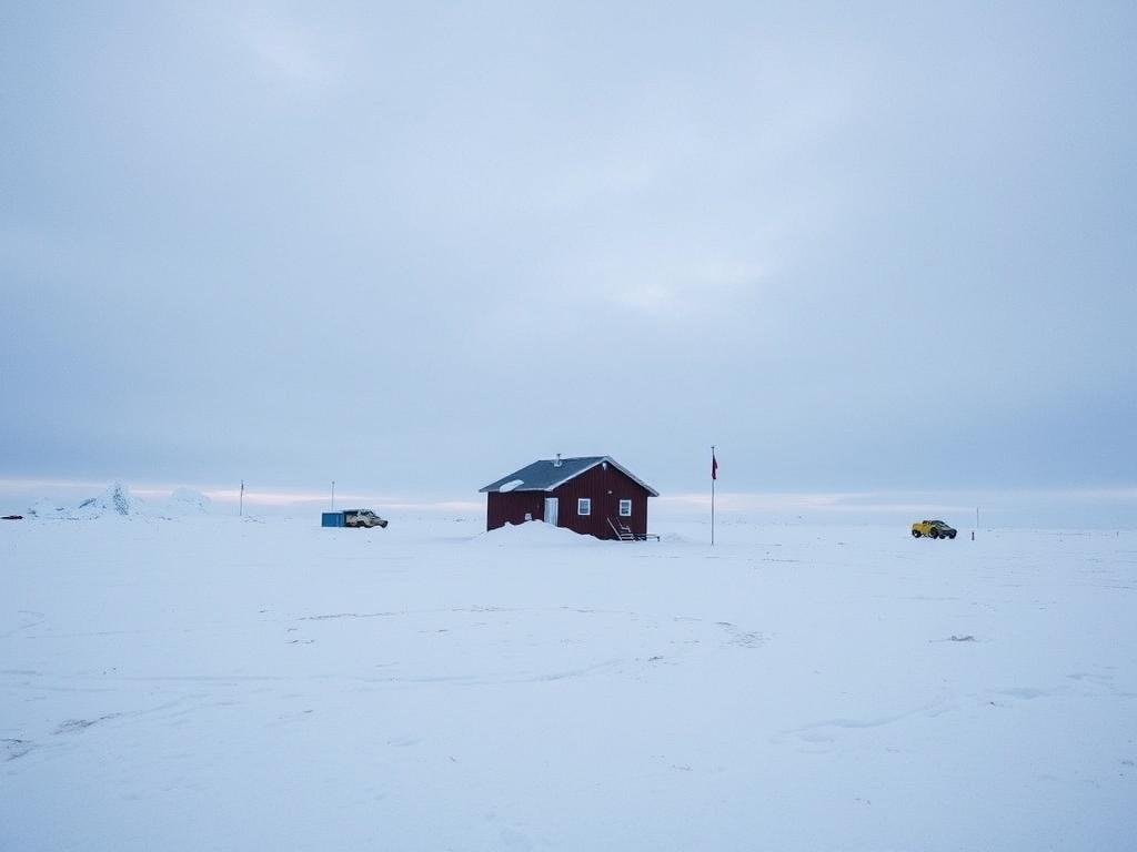 Одиночество в Антарктиде: База среди льдов